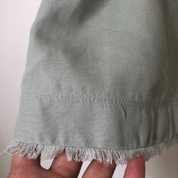 Aritzia Wilfred Octave Blouse Cropped Linen Blend Sleeveless Tank Top Size S 34" - Picture 6 of 7